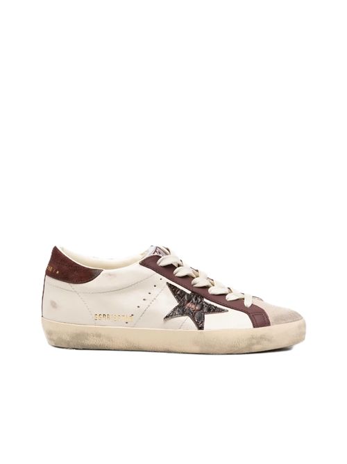 sneakers super star cocco printed star butter burgundy Golden Goose | GWF01002.F008761.15993BUTTER/BEIGE/BURGUNDY